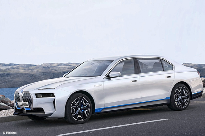 Xe điện BMW i7 lộ ảnh phác thảo và xác định phân khúc cạnh tranh - 1