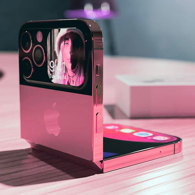 iFan xôn xao với concept iPhone 14 Fold màu Tím quá đẹp - 5