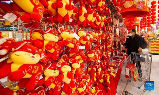 Cảnh tấp nập mua sắm tại một siêu thị
chuyên bán đồ Á ở Toronto (Canada). Ảnh: Tân Hoa Xã