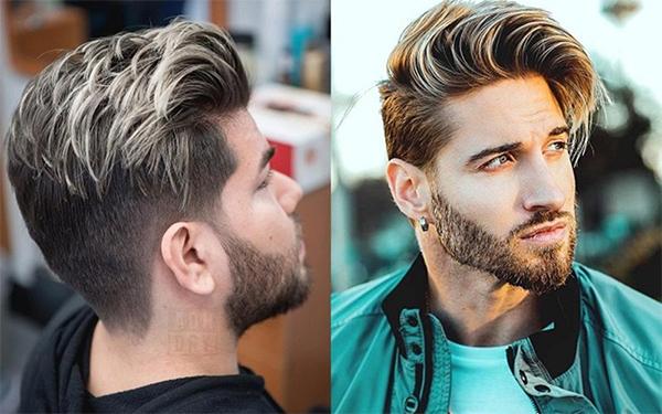 Các kiểu nhuộm highlight nam gẩy light tóc hot trend 2022