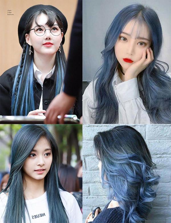 Hãy để mái tóc xanh đen khói làm nổi bật vẻ đẹp của bạn. Cùng ngắm nhìn hình ảnh đầy mê hoặc và tìm kiếm cảm hứng cho mái tóc mới của mình.