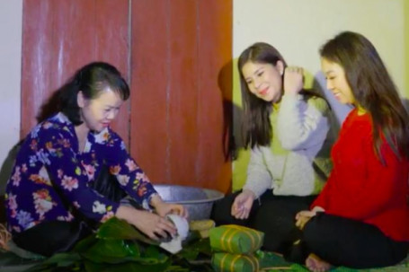 Chị em Sao mai Thu Hà, Linh Hoa lần đầu mời mẹ đóng MV Tết mùa dịch