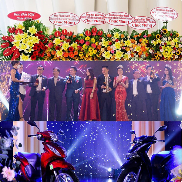 CEO Tâm Long và các đối tác nâng ly chúc mừng thành quả đạt được trong năm 2021.