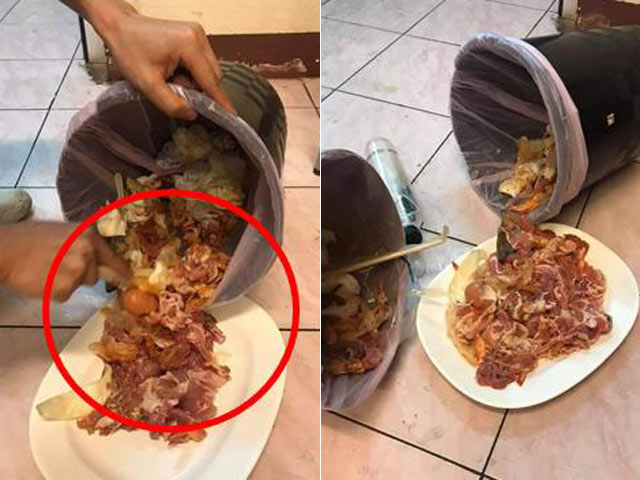 Bạn trẻ - Cuộc sống - Đôi vợ chồng vừa đưa con rời đi, nhà hàng buffet phát hoảng khi thấy thứ trong thùng rác