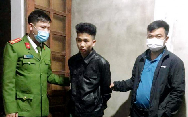 Đối tượng Phan Thanh Tùng tại thời điểm bị bắt giữ.