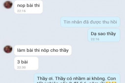Bạn trẻ - Cuộc sống - Nam sinh hí hửng nhận tin nhắn từ thầy giáo cũ sau 5 năm, nội dung như "dội gáo nước lạnh"