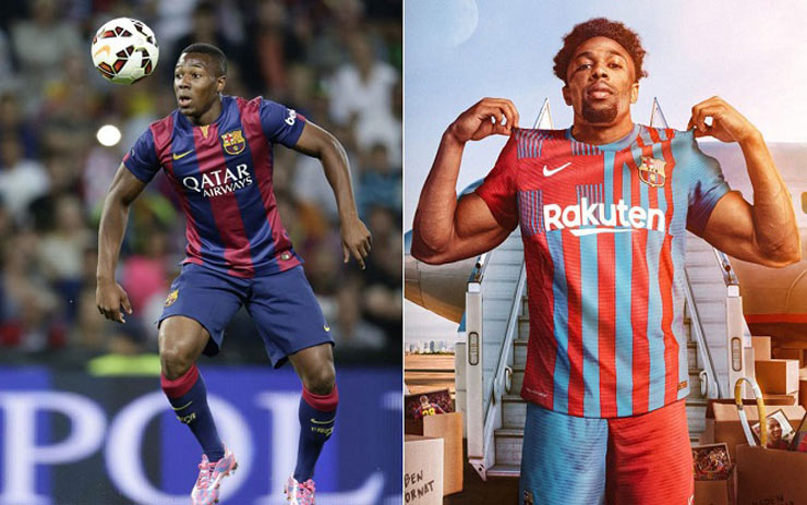 Adama Traore đã chính thức trở lại khoác áo Barca