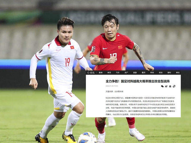 Bóng đá - Báo Trung Quốc dự đội nhà tấn công "phủ đầu" ĐT Việt Nam ở vòng loại World Cup