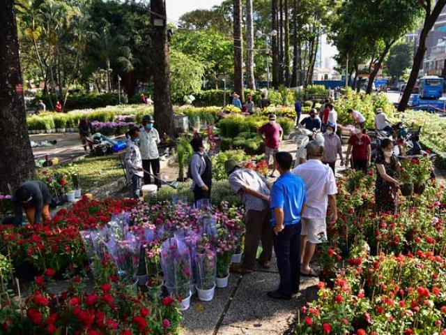 Tin tức trong ngày - Chủ buôn hoa "xả hàng" ngày cuối năm, người dân TP.HCM đổ xô đi mua