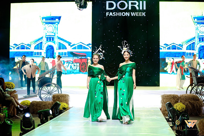 NTK Tạ Linh Nhân ra mắt 5 bộ sưu tập tại &#34;Dorii Fashion Week 2022&#34; - 3