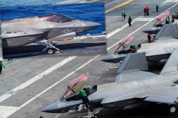 Thế giới - Hình ảnh "tổn thương" chưa từng thấy của tiêm kích 100 triệu USD trên tàu sân bay Mỹ