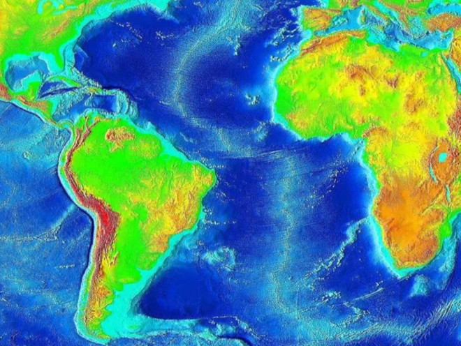 Vị trí sống núi giữa Đại Tây Dương. Ảnh: Wikimedia Commons