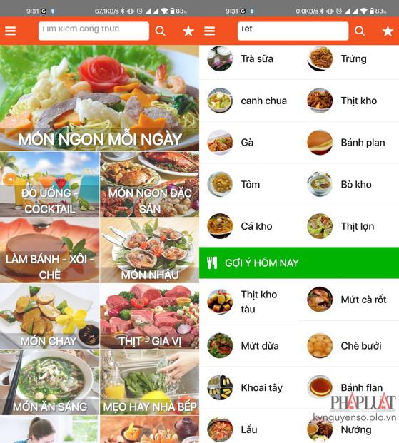 Ứng dụng cung cấp công thức chế biến 20.000 món ăn ngày Tết - 2