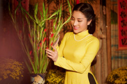 NTK Bảo Bảo trình làng bộ sưu tập áo dài xuân thanh lịch