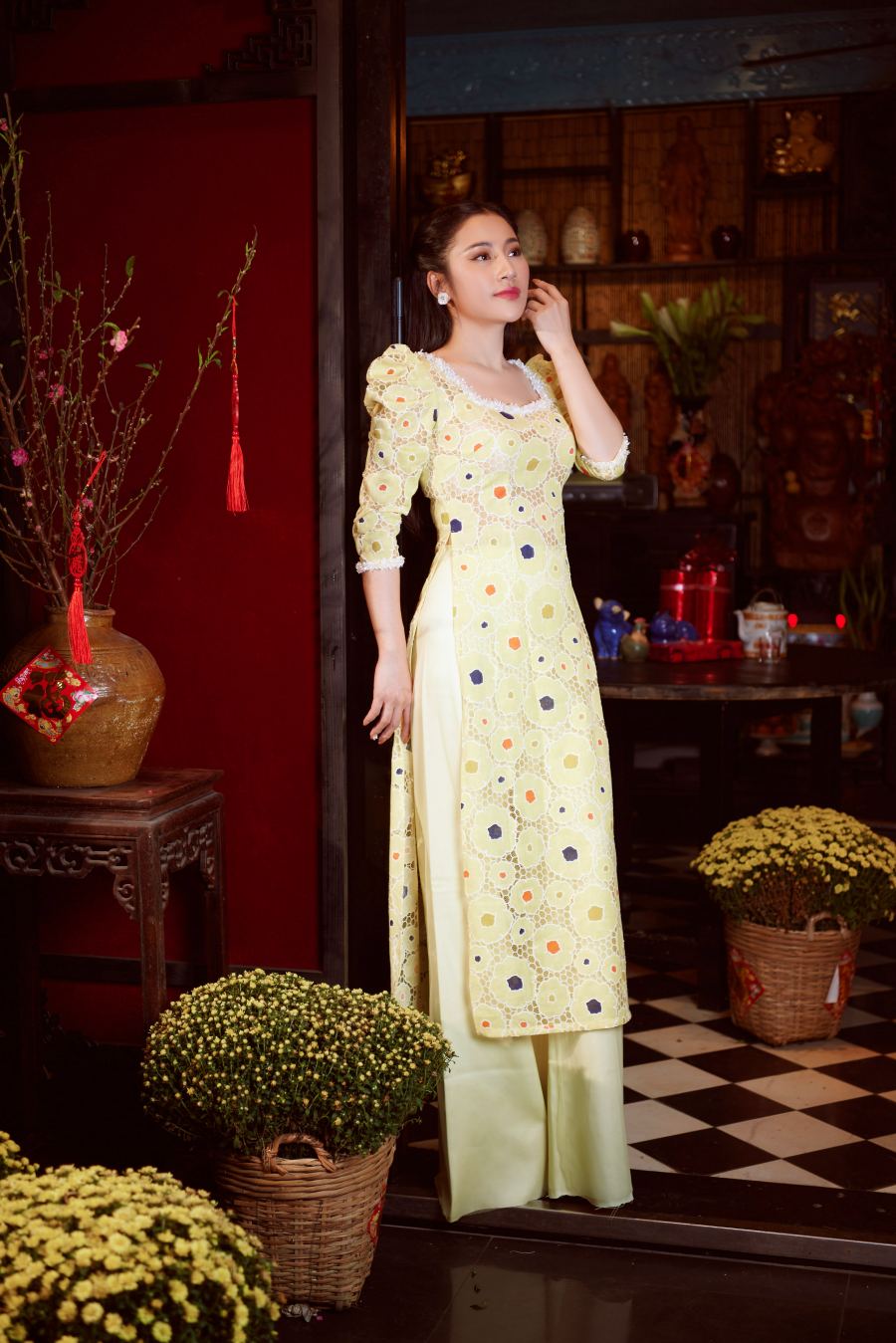 NTK Bảo Bảo trình làng bộ sưu tập áo dài xuân thanh lịch - 6