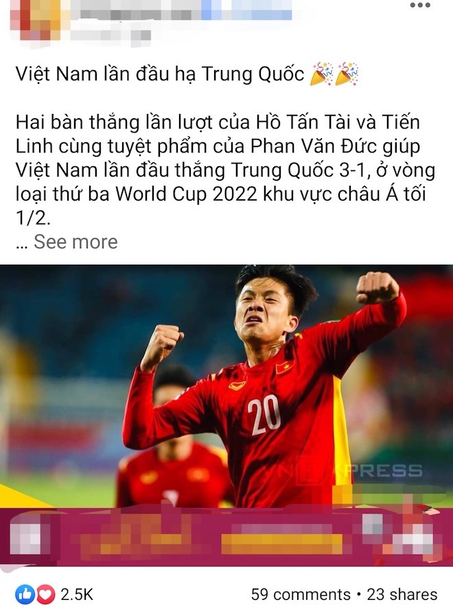 ĐT Việt Nam đại thắng ĐT Trung Quốc: Dân mạng sướng rơn, ăn Tết ngọt ngào - 7