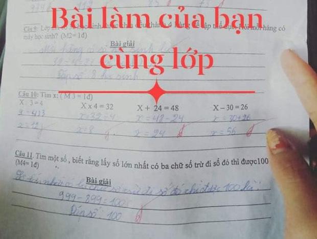 Học sinh ghi đáp án "999-100=899" bị cô giáo chấm sai - 2