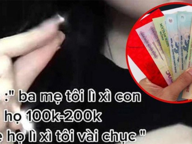 Bạn trẻ - Cuộc sống - Câu chuyện gây tranh cãi: "Ba mẹ tôi lì xì con họ 200K, ba mẹ họ lì xì tôi vài chục nghìn"