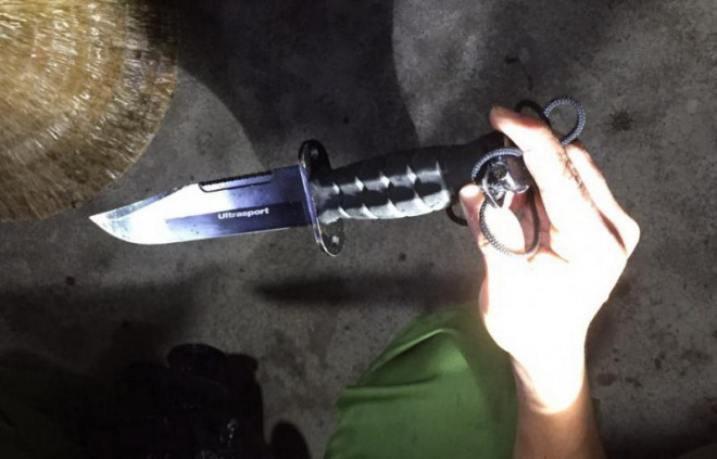 Hung khi gây án đã được thu giữ.