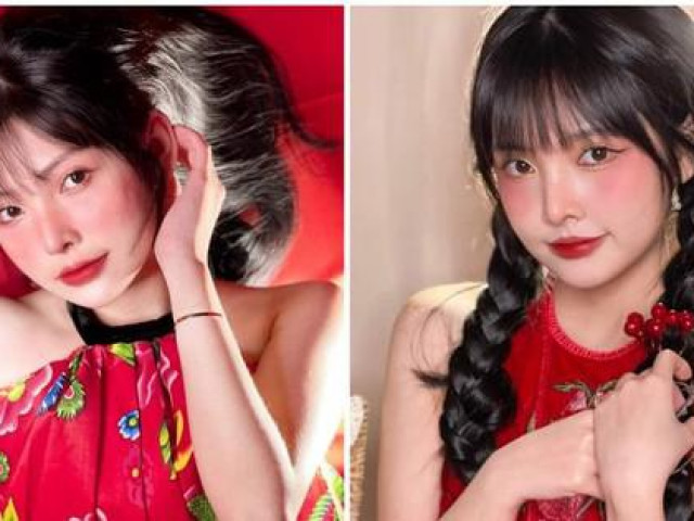 Bạn trẻ - Cuộc sống - TikToker Kiều Thanh gây "đốn tim" bởi 2 concept chụp ảnh Tết tại gia