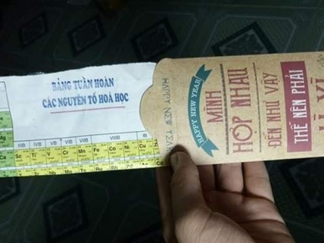 Giáo dục - du học - Những chiếc "lì xì năm mới" khiến teen ám ảnh: Có cả bảng Tuần hoàn các nguyên tố Hoá học