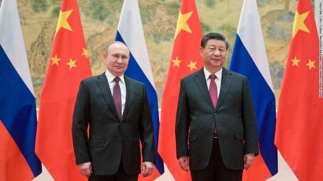 Tổng thống Nga Vladimir Putin hội đàm với Chủ tịch Trung Quốc Tập Cận Bình hôm 4/2 tại Bắc Kinh. Ảnh: TASS.