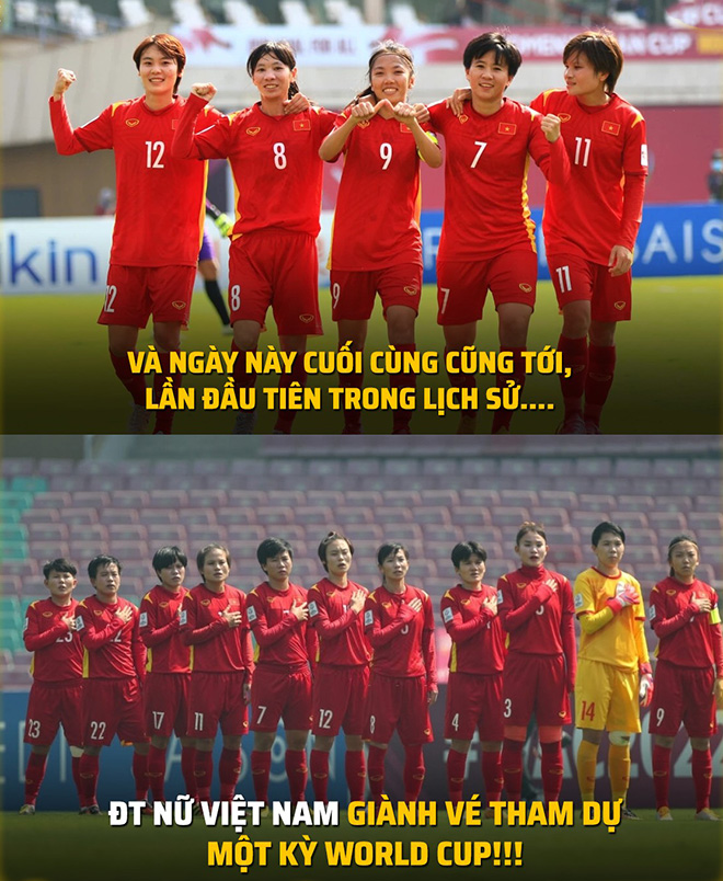 ĐT nữ Việt Nam lần đầu tiên tham dự World Cup.