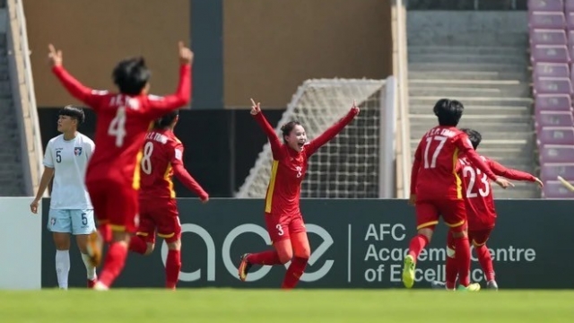 Đội tuyển bóng đá nữ Việt Nam làm nên chiến tích lịch sử khi giành vé tham dự&nbsp;Giải vô địch bóng đá Nữ thế giới (FIFA Women's World Cup 2023). Ảnh: Siam Sport