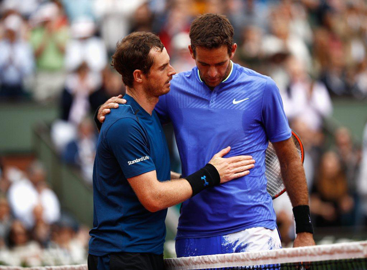 Sự nghiệp dang dở của Del Potro khiến Murray vô cùng tiếc nuối 