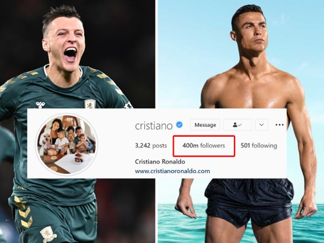 Bóng đá - Ronaldo chạm mốc 400 triệu người "theo dõi", được đối thủ khen... đẹp trai