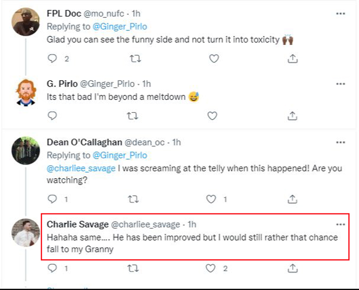 Người hâm mộ chê Joelinton tận dụng cơ hội ghi bàn còn kém cả bà của mình