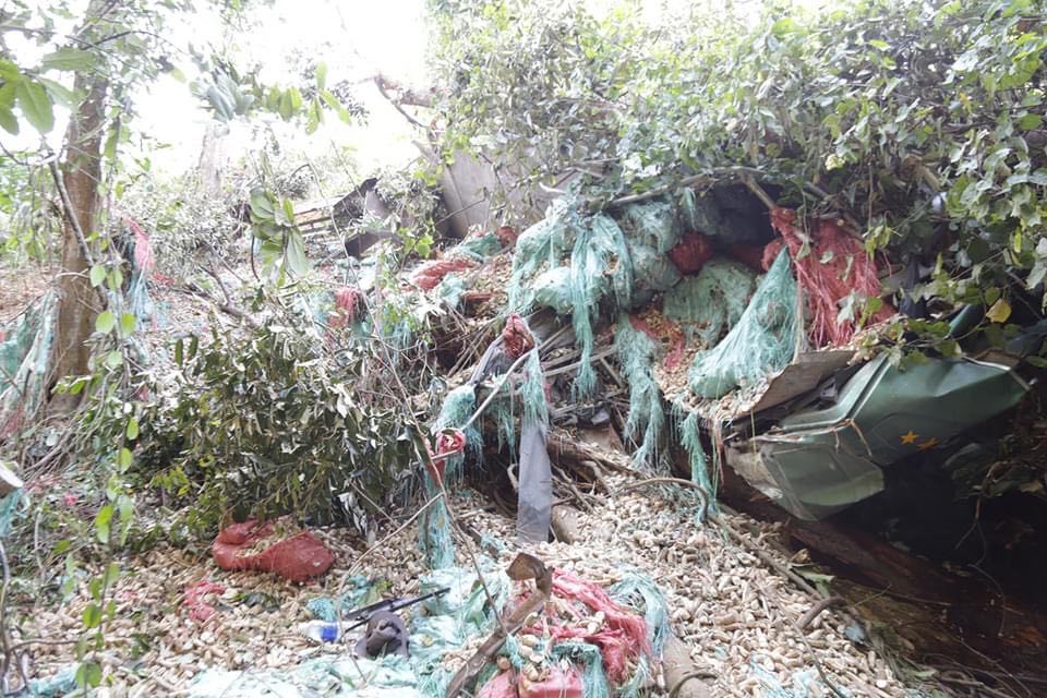 Hiện trường vụ tai nạn.