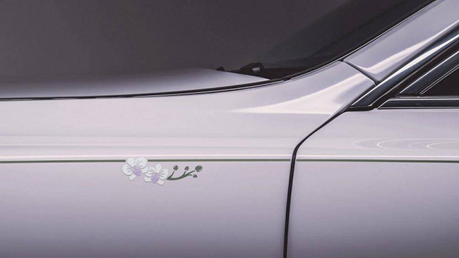 Rolls-Royce Phantom Orchid siêu sang này được đặt hàng bởi một khách hàng Singapore và được lấy cảm hứng thiết kế từ loài hoa phong lan
