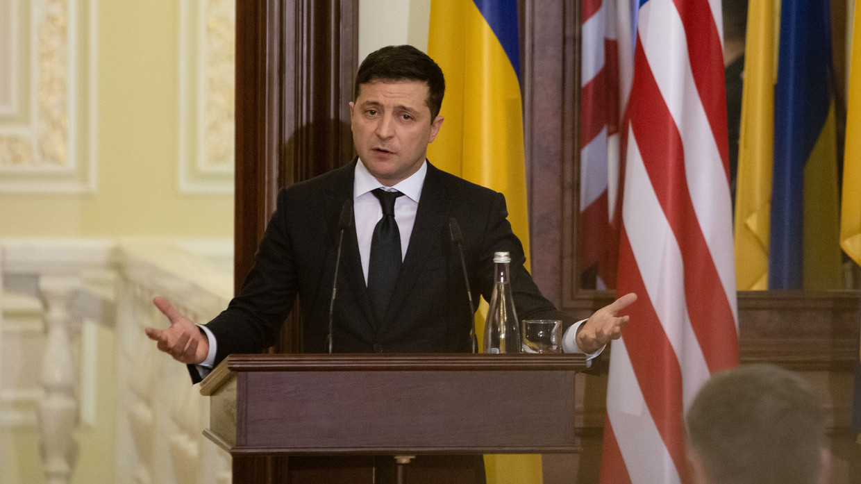 Tổng thống Ukraine&nbsp;Volodymyr Zelensky.