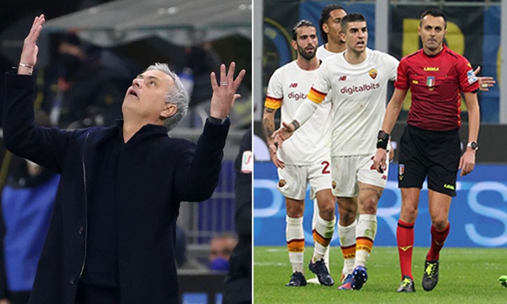 Mourinho "sạc" cầu thủ Roma thậm tệ sau trận thua Inter