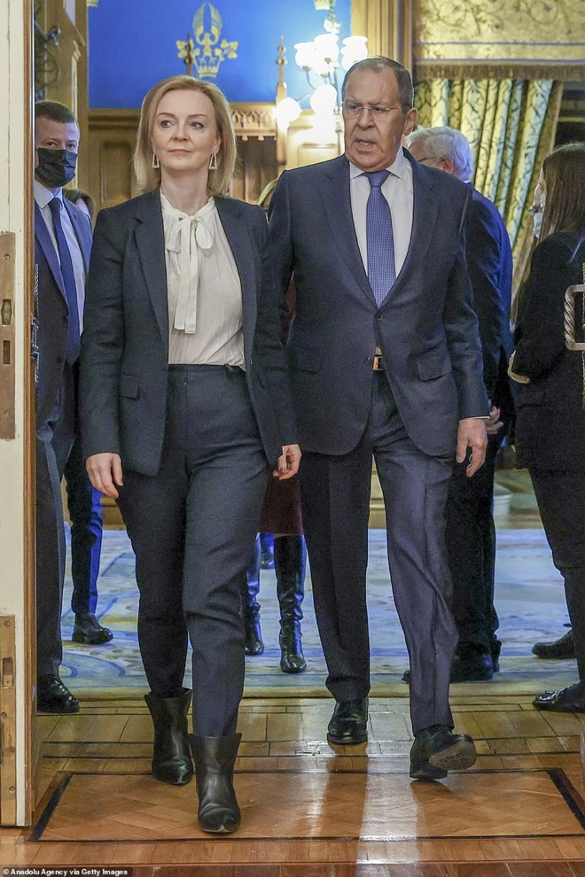 Ngoại trưởng Anh Liz Truss ngày 10.2 có chuyến thăm Nga.