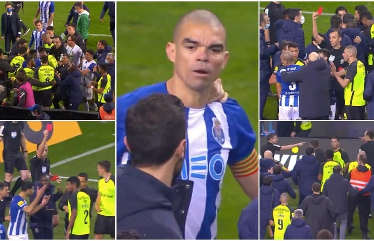 Pepe là tâm điểm của màn hỗn chiến giữa Porto và Sporting Lisbon