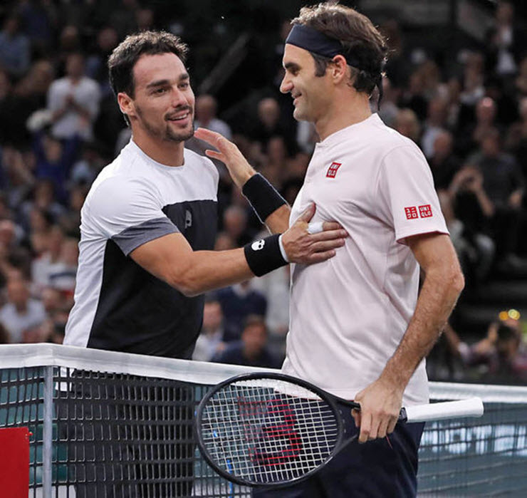Fognini chán ngán lối chơi của các tay vợt hiện đại, anh chỉ muốn xem Federer thi đấu