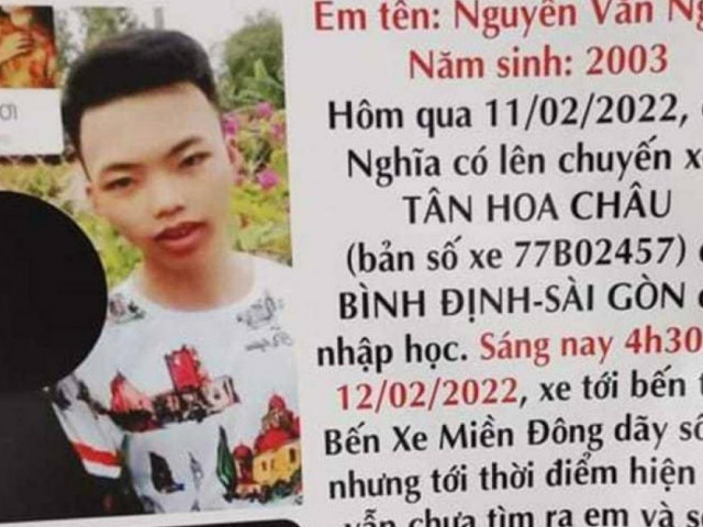 Nam sinh mất liên lạc nhiều giờ khi vào TP.HCM làm thủ tục nhập học