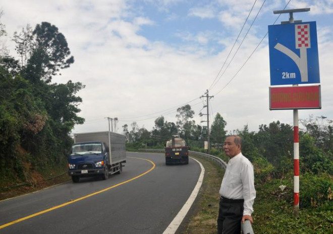 Ông Võ Khắc Mai - “cha đẻ” công trình đường cứu nạn mong muốn công trình được áp dụng rộng rãi để có cơ hội cứu được nhiều xe, nhiều người không may gặp nạn