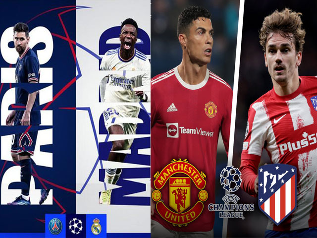 Bóng đá - "Đại chiến" PSG - Real Madrid, MU thấp thỏm đấu Atletico nóng nhất vòng 1/8 Cúp C1