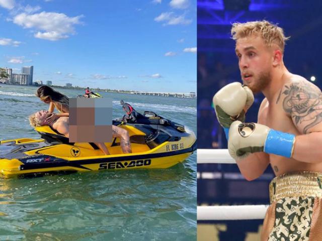 Thể thao - Đỏ mặt võ sĩ Jake Paul và bạn gái diễn "cảnh nóng" giữa biển