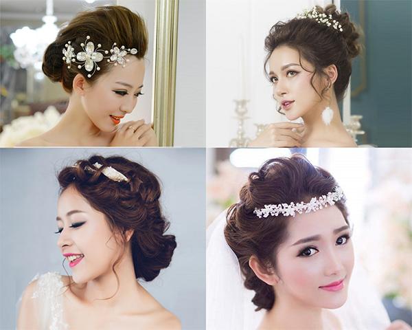 Kiểu tóc cô dâu đơn giản: Hiểu được sự bận rộn của những cô dâu trong ngày lễ tại nhà, bức ảnh này sẽ truyền đạt cho các cô dâu những gợi ý kiểu tóc đơn giản nhưng không kém phần quyến rũ. Tận dụng những thủ thuật này để tạo nên phong cách riêng cho mình.