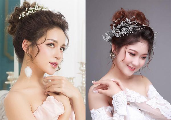 Với các hình ảnh tóc cô dâu đẹp này, bạn sẽ thấy được sự tinh tế và sáng tạo của các stylist khi tạo nên những kiểu tóc thật lộng lẫy cho cô dâu.