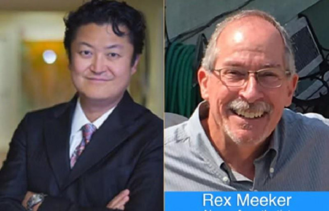 Bác sĩ&nbsp;Geoffrey Kim (trái) và y tá Rex Meeker. Ảnh: NEXTSHARK