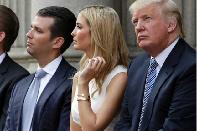 Cựu Tổng thống Donald Trump, con gái Ivanka Trump và con trai Donald Trump Jr. Ảnh: Reuters