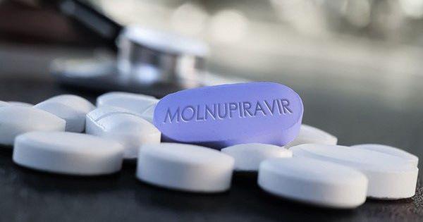 Thuốc kháng virus molnupiravir điều trị COVID-19.