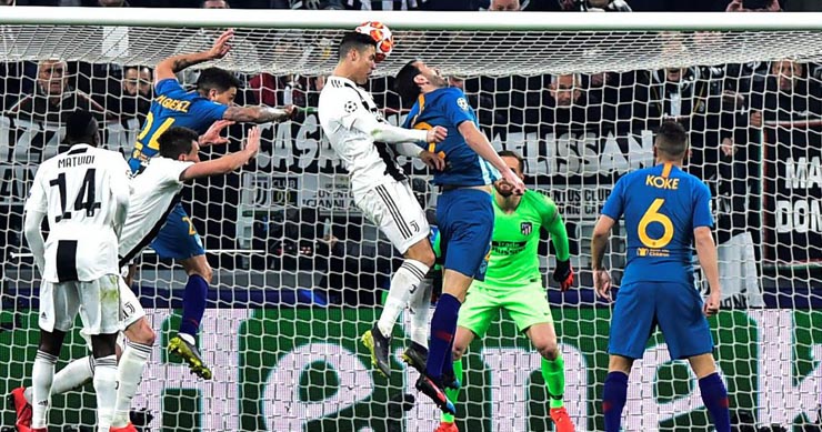 Ronaldo từng lập hat-trick, giúp Juventus hạ Atletico ở vòng 1/8 Champions League 2018/19