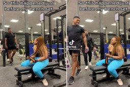 Thể thao - "Quyền vương" Joshua đi lướt qua nói 1 câu, người đẹp thể hình "đổ gục"