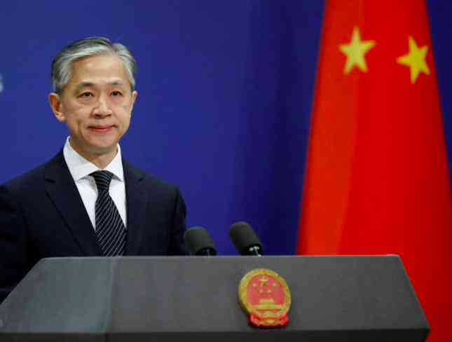 Phát ngôn viên Bộ Ngoại giao Trung Quốc Uông Văn Bân. (Ảnh: Reuters)